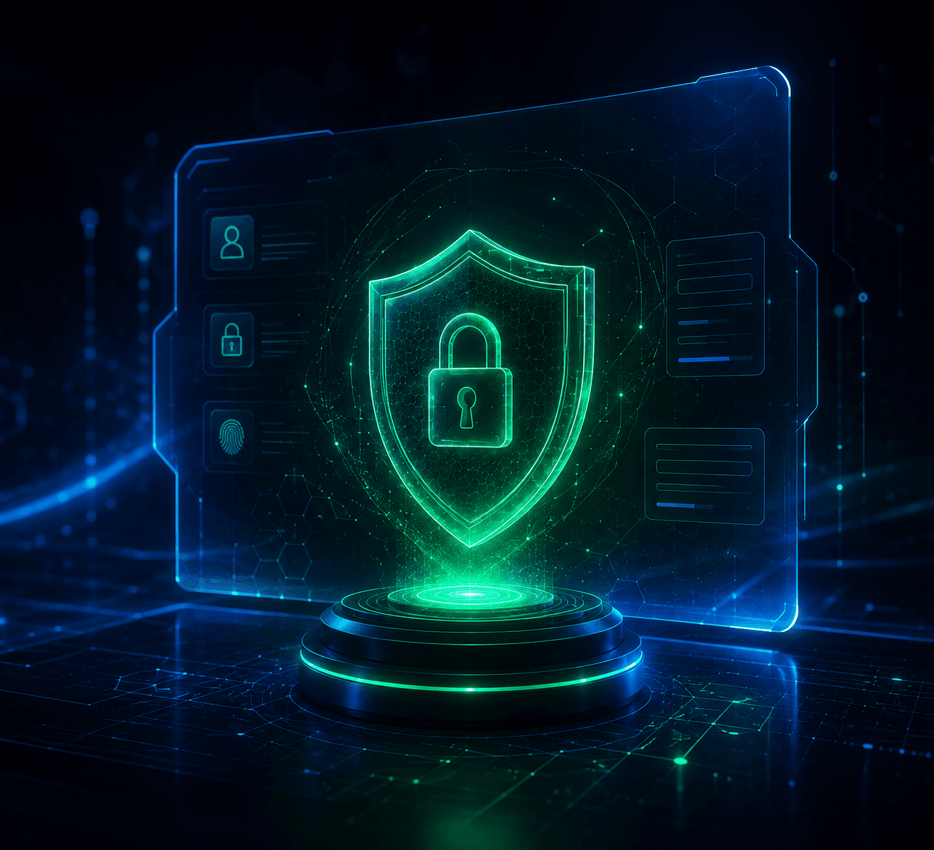 Virexon privacy policy security illustration